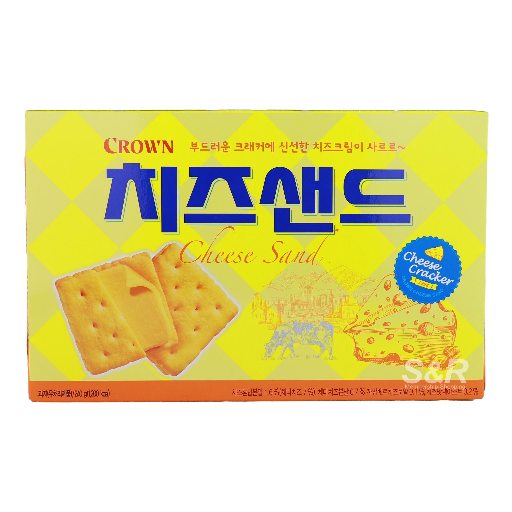 Crown Cheese Sand Crackers 240g